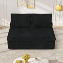 Modular Corduroy Loveseat Sofa — Armless, Deep-Seat, No Assembly by EnvelorHome