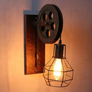 GobekUsa Industrial Iron Wall Sconce LED Fixture for Cafe Bar Loft Decoration