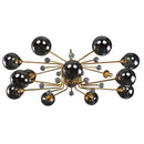GobekUsa Gold Glass Ball Chandelier LED Lighting for Living Room, Kitchen, Bedroom