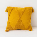 GobekUsa Diamond Tassel Cushion Cover 45x45cm White Yellow Green Handmade Sofa Bed