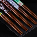 GobekUsa Bamboo Wood Chopsticks for Sushi and Food Eating