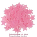 3D Stars Glow Dark Wall Stickers by GobekUsa – Luminous Fluorescent Home Decor