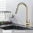 GobekUsa Gold Kitchen Faucet with Touch Sensor Control for Sensitive Mixer Experience