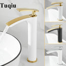 GobekUsa Brass Bathroom Basin Faucet Cold Hot Water Mixer Sink Tap Deck Mounted