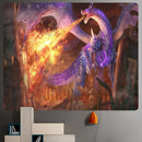 GobekUsa Dragon Psychedelic Art Tapestry for Home Decoration and Sofa Blanket