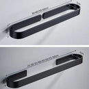 GobekUsa Aluminum Towel Holder Matte Black Wall Mounted Towel Bar in Various Sizes