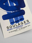GobekUsa Canvas Painting Pierre Soulages Exhibition Poster Museum Art Print Decor