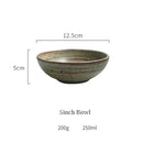 GobekUsa Japanese Style Handmade Stoneware Dinnerware Set - Round Plates and Bowls
