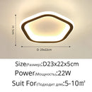 GobekUsa Black Led Ceiling Light for Home Entryway - Modern Balcony Indoor Lamp