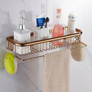 GobekUsa Gold Brass Bathroom Shelf with Soap Holder 30cm/45cm