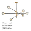 GobekUsa Geometric Glass Ball Chandelier: Post-modern LED Pendant Lights for Stylish Decor