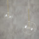 GobekUsa Bubble Glass Ball Pendant Light for Modern Living Room Kitchen Bedroom