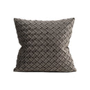 GobekUsa Leather Patch Embroidery Cushion Cover: Modern Luxury Pillow Case for Sofa
