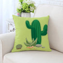 GobekUsa Cactus Hand Painting Decorative Pillowcase for Sofa, Chair Cushion Home Decor