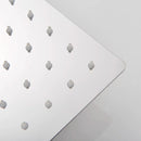 GobekUsa 20 Inch Luxury Chrome Square Shower Head Stainless Steel Ultrathin Rainfall Head