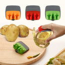 GobekUsa Fruit Peeler Slicer Double Fingers Opener Cutter Stainless Blade Kitchen Gadget