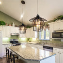 GobekUsa Black Iron Cage Pendant Light for Kitchen Living Room Shop