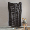 GobekUsa Beige Chunky Knit Tassel Blanket - Soft Plaid Weighted Throw for Home Decor and Sofa - Industrial Style Tapestry