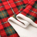 GobekUsa Cozy Coral Fleece Plaid Blanket - Soft & Warm Flannel Bedspread