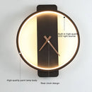 GobekUsa LED Wall Lamp Wall Clock Modern Design Nordic Luxury Simple For Hotel Bedside