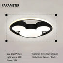 GobekUsa 34W LED Mickey Mouse Ceiling Light for Children's Bedroom and Living Room