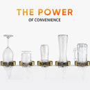 GobekUsa Glass Rinser: Automatic Cup Washer for Home Sink, Coffee Bar, Kitchen Accessories