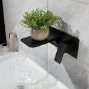 GobekUsa Blanoir Solid Brass In-Wall Black and Brushed Gold Basin Faucet Mixer Tap