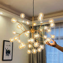 GobekUsa LED Firefly Sputnik Chandelier: Stylish Tree Branch Ceiling Lamp