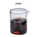 GobekUsa Glass Espresso Milk Jug With Handle: Heat-resisting, Double/Single Mouth, Glass Scale Measure Mugs