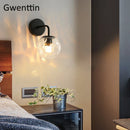 GobekUsa Gold Glass Ball Wall Lamp | Nordic Mirror Sconce Indoor Lighting