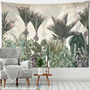 GobekUsa Banana Tree Tapestry Wall Hanging: Psychedelic Hippie Oil Painting, Tropical Plant Background Boho Decor