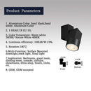 GobekUsa 5W Adjustable Angle Downlight Chrome/White/Black Surface Mount Warm/Natural White