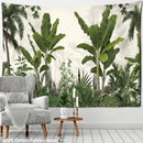 GobekUsa Banana Tree Tapestry Wall Hanging: Psychedelic Hippie Oil Painting, Tropical Plant Background Boho Decor