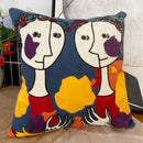 GobekUsa Abstract Embroidery Pillowcase 45x45cm Picasso Decorative Throw Pillows Sofa & Car