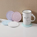 GobekUsa Diatomite Round Coasters: Absorbent, Colourful, Fashionable Drink Mats