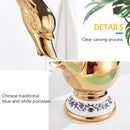 GobekUsa Golden Swan Basin Faucet: Solid Brass, Deck Mount, Dual Handle Mixer Tap