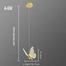 GobekUsa Butterfly Pendant Lamp: Stylish Suspension Hanging Light for Bedroom, Living Room, Bar
