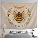 GobekUsa Bee Daisy Wall Hanging: Bohemian Hippie Witchcraft Plant Dorm Decor