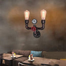 GobekUsa Copper 2-Light Wall Sconces for Bathroom, Hallway, Bar - Steampunk E27 Fixtures