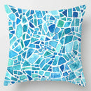 GobekUsa Blue Geometric Marble Stripe Line Pillowcases for Car Sofa Decor