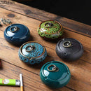 GobekUsa Glazed Porcelain Ashtray: Stylish Desk Decoration & Gift for Boyfriend