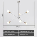 GobekUsa LED Metal Chandeliers for Living Room - Stylish Ceiling Light for Home Decor