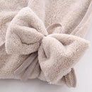 GobekUsa Bowknot Coral Velvet Microfiber Hand Towels: Soft, Quick Dry, Absorbent Cleaning Cloth