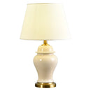 GobekUsa Chinese Ceramic Table Lamps Living Room Bedroom E27 Bulb Bedside Home Decor