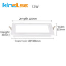 GobekUsa LED Panel Lamp: Ultra-thin Anti-Fog Recessed Ceiling Downlight for Bathroom, Corridor, Industrial Lighting
