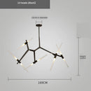 GobekUsa Gold LED Chandelier: Modern Nordic Lighting Fixture for Indoor Decor.