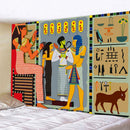 GobekUsa Animal Psychedelic Tapestry: Hippie Bohemian Home Decor Yoga Mat for Living Room & Bedroom