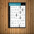 GobekUsa Bodybuilding Workout Home Gym Canvas Poster Wall Art Fitness Training Chart