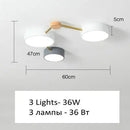GobekUsa LED Wood Ceiling Chandelier for Living Room, Bedroom, Kids Room Decor