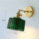 GobekUsa Green Glass LED Chandelier: Minimalist Brass Hanging Lights